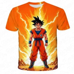 Anime Dragon Ball Son Goku 3D Print Kids T Shirt Summer Fashion Casual T-shirt Boy Girl Unisex Comfortable Short-sleeved Shirts