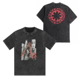 Vintage Washed Cotton Band T Shirt Men Women Fashion Hip Hop Style Short Sleeve Summer Loose Casual Tops Unisex T-Shirt
