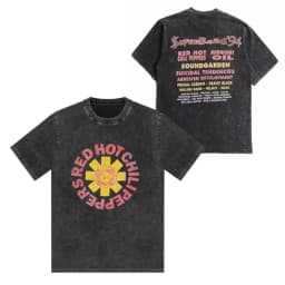Vintage Washed Cotton Band T Shirt Men Women Fashion Hip Hop Style Short Sleeve Summer Loose Casual Tops Unisex T-Shirt