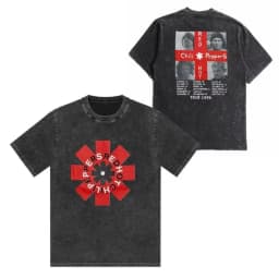 Vintage Washed Cotton Band T Shirt Men Women Fashion Hip Hop Style Short Sleeve Summer Loose Casual Tops Unisex T-Shirt