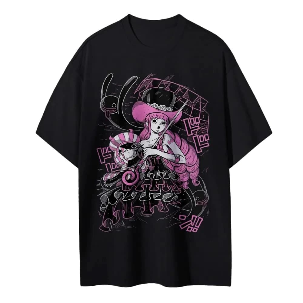 2026 One Piece Perona Japan Anime Printed T-shirt Men's and Women's T-shirt Men's Top Sports T-shirt Men's T-shirt Summer Tee