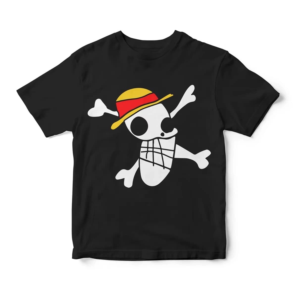 One Piece Anime Cartoon Skull Printed T-shirt Men's and Women's T-shirt Men's Top Sports T-shirt Men's T-shirt Summer Tee 2026