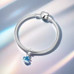 925 Sterling Silver Original Charm Bead Fit Bracelet Glowing Blue Snail Shell Universal Buckle Pendant Diy Fine Jewelry Gift