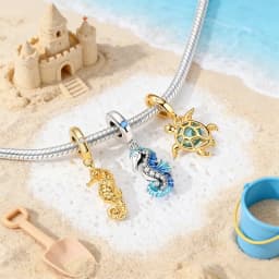 925 Sterling Silver Original Charm Bead Fit Bracelet Glowing Blue Snail Shell Universal Buckle Pendant Diy Fine Jewelry Gift
