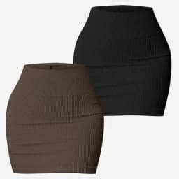 Women Seamless Solid Color Hip Wrap Skirt Tummy Control Anti Chafing Yoga Skirt Slim Fit Casual Butt Lift Fashion Mini Skirt