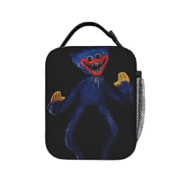 Horror Gamer-H-Huggyed Wuggyeds Lunch Bag For Child  Custom Travel Lunch Box Aesthetic Portable Insulated Oxford Cooler Bag