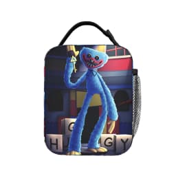 Horror Gamer-H-Huggyed Wuggyeds Lunch Bag For Child  Custom Travel Lunch Box Aesthetic Portable Insulated Oxford Cooler Bag
