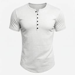 T Shirt Men Casual High Quality Summer Short Sleeve Henry Neck Mens T Shirts Fashion Basic T-Shirt Male
