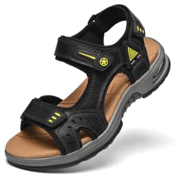 Outdoor Men's Sandals Non-slip Men's Casual Sneakers Genuine Leather Beach Sandals Plus Size Summer Men Breathable Wading Shoes