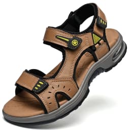 Outdoor Men's Sandals Non-slip Men's Casual Sneakers Genuine Leather Beach Sandals Plus Size Summer Men Breathable Wading Shoes