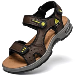 Outdoor Men's Sandals Non-slip Men's Casual Sneakers Genuine Leather Beach Sandals Plus Size Summer Men Breathable Wading Shoes