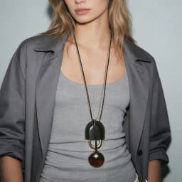 2026 New Design 2Pcs/set Leather Rope Metal Chains Lock Shaped Pendant Necklaces for Women Fashion Holiday Party Jewelry Gifts