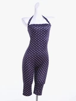 Nibber Backless Polka Dot Print Playsuit Woman Summer Trend Bandage Halter Skinny Peach Hip Hottie High Street Fashion Rompers