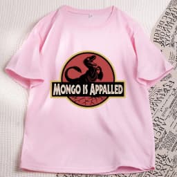 Mongo Is Appalled T-Shirt Men Women Princess Donut Graphic T Shirts Bookish Retro Vintage Short Sleeve Tshirts Streetwear