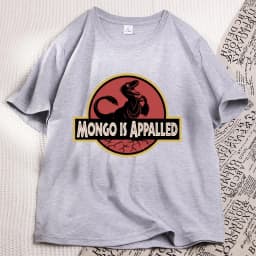 Mongo Is Appalled T-Shirt Men Women Princess Donut Graphic T Shirts Bookish Retro Vintage Short Sleeve Tshirts Streetwear