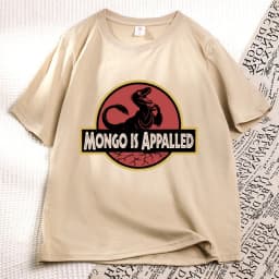 Mongo Is Appalled T-Shirt Men Women Princess Donut Graphic T Shirts Bookish Retro Vintage Short Sleeve Tshirts Streetwear