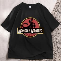 Mongo Is Appalled T-Shirt Men Women Princess Donut Graphic T Shirts Bookish Retro Vintage Short Sleeve Tshirts Streetwear