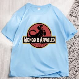 Mongo Is Appalled T-Shirt Men Women Princess Donut Graphic T Shirts Bookish Retro Vintage Short Sleeve Tshirts Streetwear