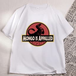 Mongo Is Appalled T-Shirt Men Women Princess Donut Graphic T Shirts Bookish Retro Vintage Short Sleeve Tshirts Streetwear