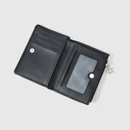 Creative Print Short Wallet, Palace Heart Gem Eye Star Sun Cross Sword Design, Multi-Function Zipper Card & Coin Purse for Daily