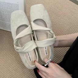 Square Toe Women Ballet Flats Shoes Designer Casual Mary Jane Shoes New Shallow Comfort Sport Walking Brand Dress Mujer Zapatos