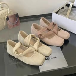 Square Toe Women Ballet Flats Shoes Designer Casual Mary Jane Shoes New Shallow Comfort Sport Walking Brand Dress Mujer Zapatos