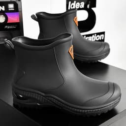 Men's Rain Boots Outdoor Wear-Resistant Mountaineering Fishing Non-Slip Short-Tube Waterproof Water Shoes Rain Boots
