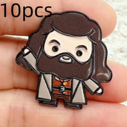 10pcs Anime Brooches Cartoon Enamel Pins for Women Lapel Backpack Badges Fashion Jewelry Accessory Gift