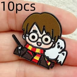 10pcs Anime Brooches Cartoon Enamel Pins for Women Lapel Backpack Badges Fashion Jewelry Accessory Gift