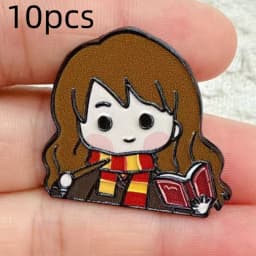 10pcs Anime Brooches Cartoon Enamel Pins for Women Lapel Backpack Badges Fashion Jewelry Accessory Gift