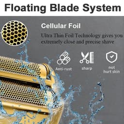 Original Replacement Head For Kemei KM TX10 Double Foil Cutter Blade Net Cover Electric Shaver Accessories Wholesales