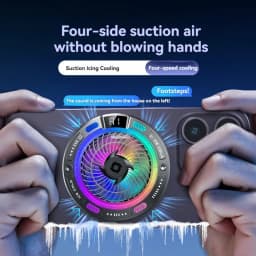 K50 AI Mobile Cooler Magnetic Back-clip Ice Cooling Radiator Digital Display RGB Light Gaming Cooler Temperature Control