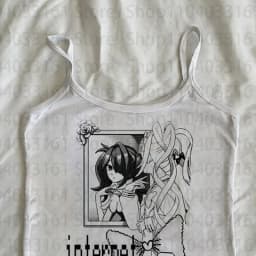 Gothic Camisole Top Emo Girls Printing 2000s Tank Top Grunge Slim Camisole Female Clothes Punk Vintage Crop Tops Y2k Style