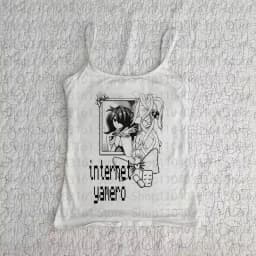 Gothic Camisole Top Emo Girls Printing 2000s Tank Top Grunge Slim Camisole Female Clothes Punk Vintage Crop Tops Y2k Style