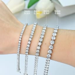 D VVS1 Moissanite Bracelet Full Diamond S925 Sterling Silver For Women Men Hip-hop Punk Jewellery Exquisite Gift