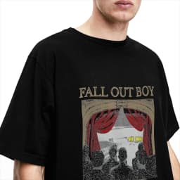 Fall Out Boy 20 Years of T Shirt Summer Trending T-Shirts Pure Cotton O Neck Oversized Top Tees Short-Sleeve Vintage Tops