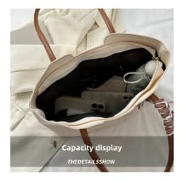 Simple Commuter Large-capacity Bag Women's Korean Fashion Tote Bag Spring and Summer Niche Texture Shoulder Handbag