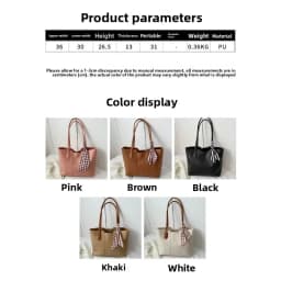 Simple Commuter Large-capacity Bag Women's Korean Fashion Tote Bag Spring and Summer Niche Texture Shoulder Handbag