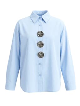 Yeezzi Women's Cotton White Buttoned Shirt 2026 New Elegant Loose Lapel Blouse Casual Long Sleeves Office Tops For Ladies
