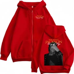 Michael Jackson King of Pop Hip Hop Zip Up Hoodies Men Women Harajuku Street Sweatshirt Jacket Casual Fleece Zipper Hooded Coats