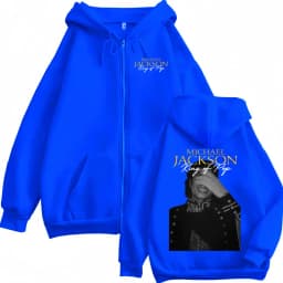 Michael Jackson King of Pop Hip Hop Zip Up Hoodies Men Women Harajuku Street Sweatshirt Jacket Casual Fleece Zipper Hooded Coats