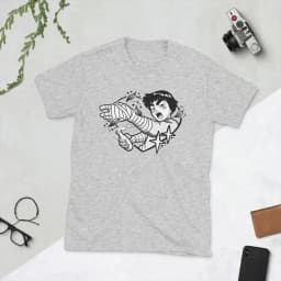 Men's T-Shirt Rock Lee Naruto Cool Cotton Tees Short Sleeve Manga Anime T Shirt Crew Neck Clothing Printed
