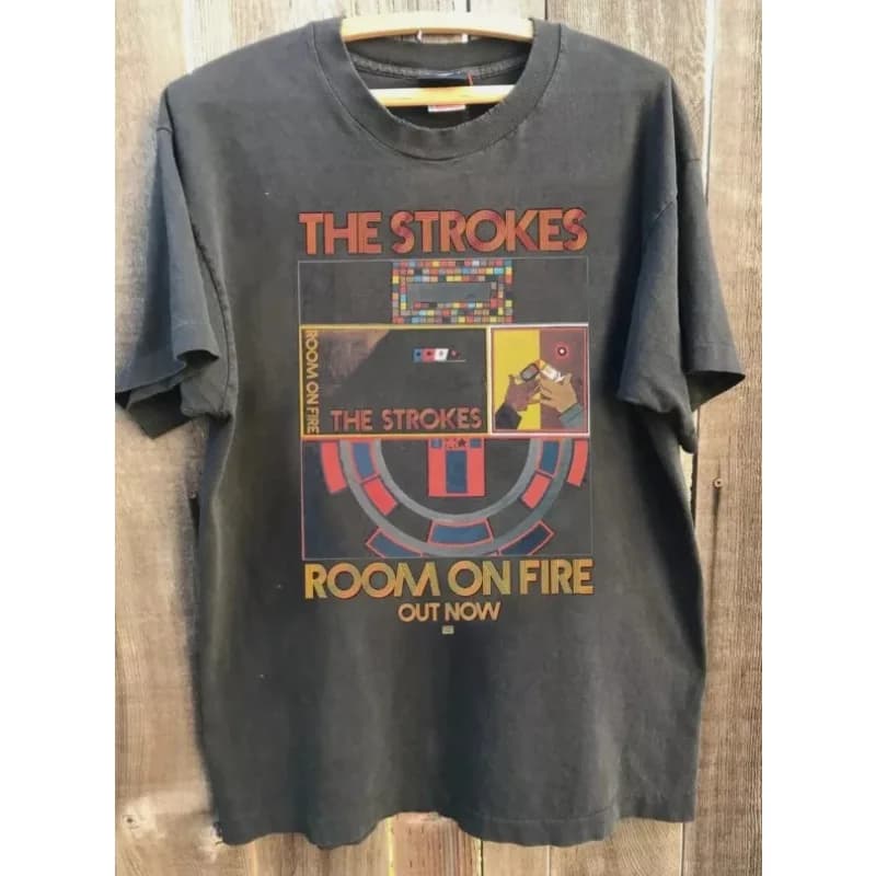 The Strokes Rock Band Retro Unisex, Summer New Y2K Harajuku Style Casual T-shirt