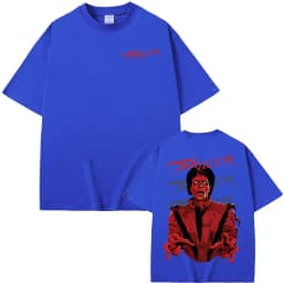King of Pop Michael Jackson Thriller Graphic T Shirt Men Women Harajuku Vintage Style T-shirts High Quality 100% Cotton T Shirts