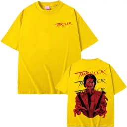 King of Pop Michael Jackson Thriller Graphic T Shirt Men Women Harajuku Vintage Style T-shirts High Quality 100% Cotton T Shirts