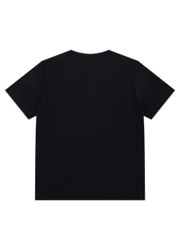 Casual summer clothing, featuring oversized black T-shirts, inspired by the Big Muff Electro Harmonix guitar effects pedals