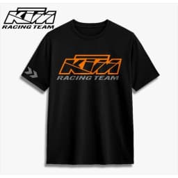 2026 Men's 100% Cotton KTM Racing Motocross T-Shirt, Summer Casual Streetwear