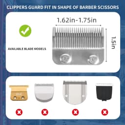 Premium 8-Piece Clipper Guard Set Professional Clipper Guide Comb Set Compatible with Most Wahl Clippers
