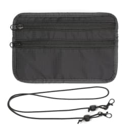 Travel RFID Wallet Passport Organizer, Lightweight Coin Purse With Adjustable Shoulder Strap For Credit Card, Cash, Cell Phone