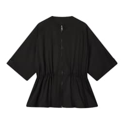 European and American style 2026 summer new women's round neck puffy hem short sleeved parka jacket